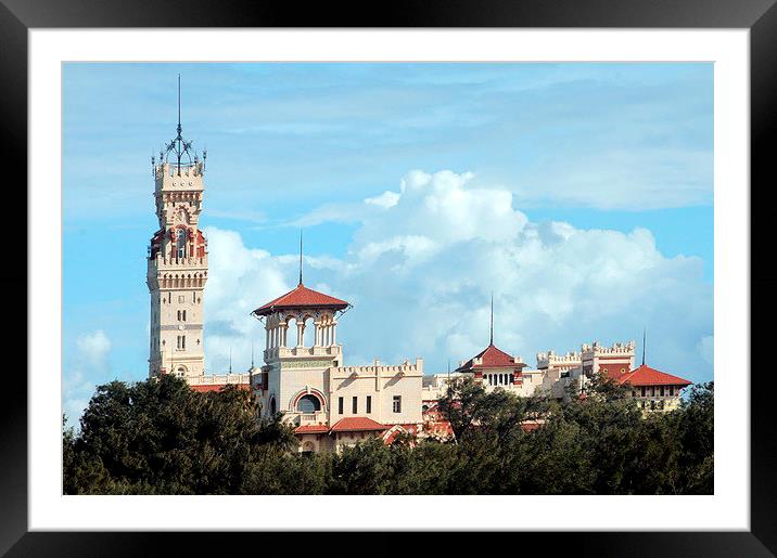 Montaza Palace, Alexandria, Egypt Framed Mounted Print by Jacqueline Burrell