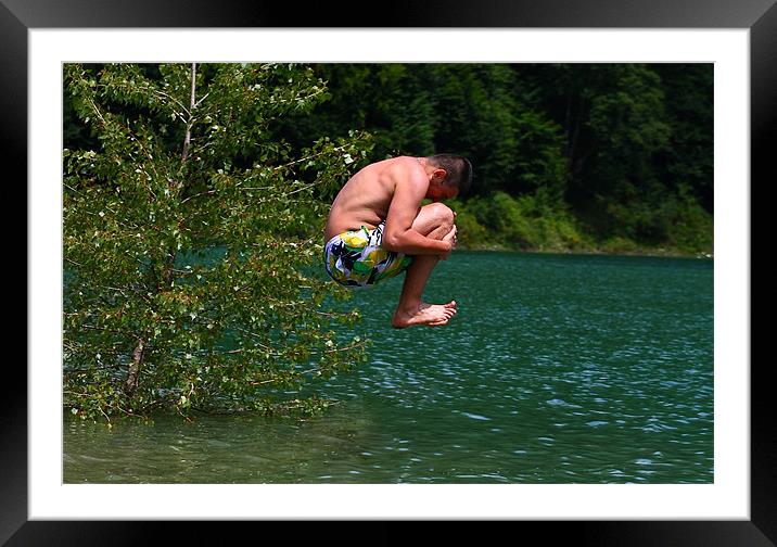 The Jump Framed Mounted Print by Paul Piciu-Horvat