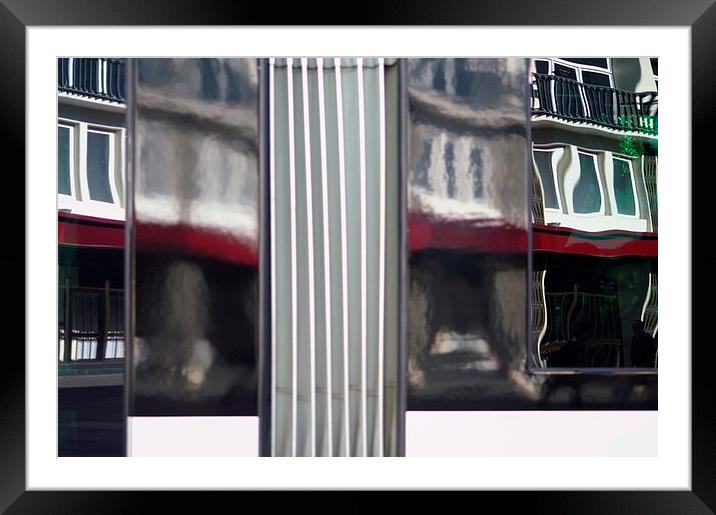Relections on a tramway 1 Framed Mounted Print by Jose Manuel Espigares Garc