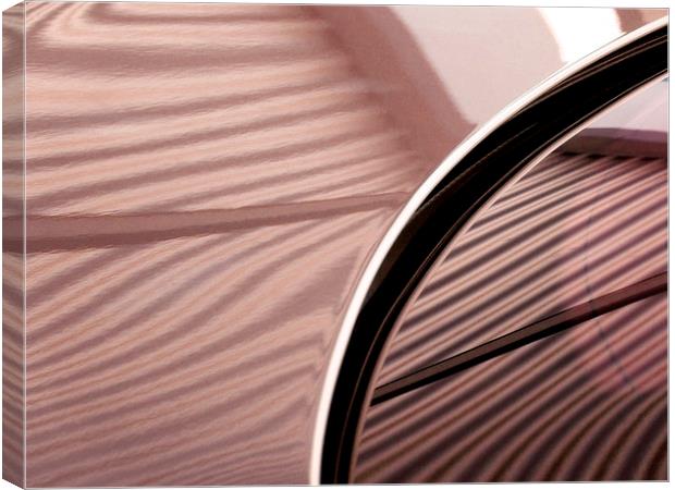 reflected lines (pink) Canvas Print by Heather Newton