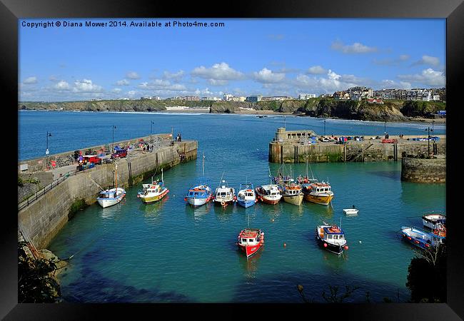 Newquay Framed Print by Diana Mower