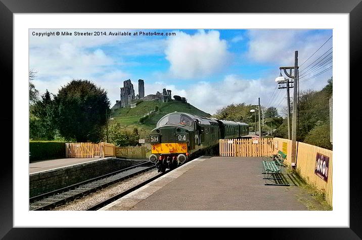 37 at Corfe Framed Mounted Print by Mike Streeter