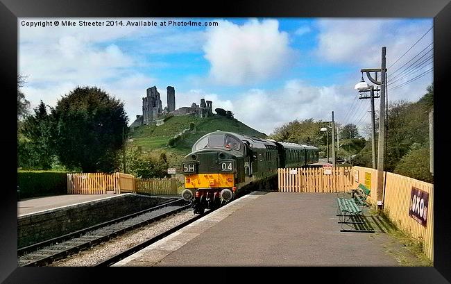37 at Corfe Framed Print by Mike Streeter