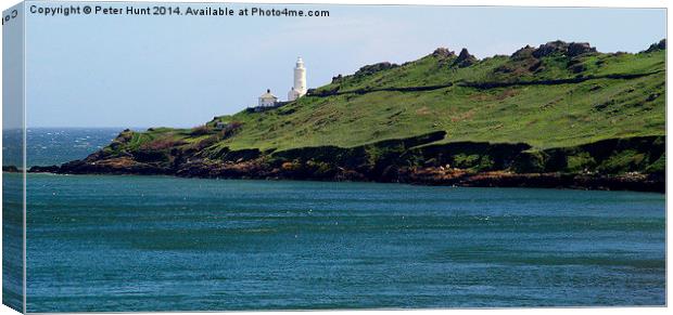 The Lighthouse Start Point Devon Canvas Print by Peter F Hunt