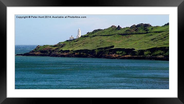 The Lighthouse Start Point Devon Framed Mounted Print by Peter F Hunt