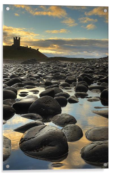Dunstanburgh Castle, Northumberland Acrylic by Martin Williams