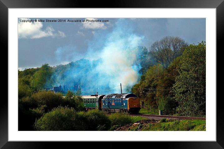 Smokey Deltic Framed Mounted Print by Mike Streeter