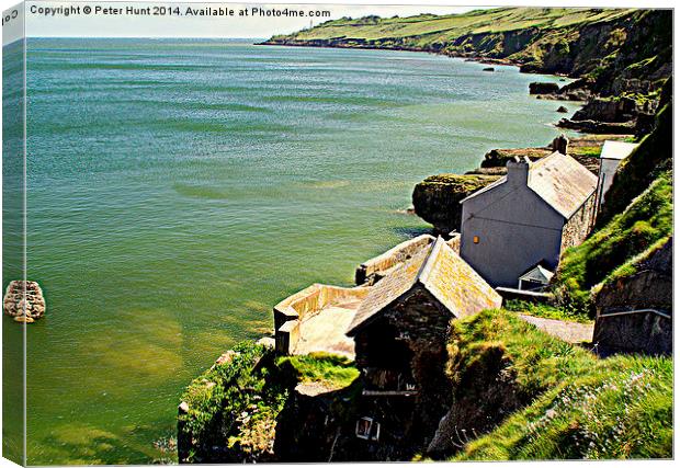 The Lost Village Of Hallsands Canvas Print by Peter F Hunt