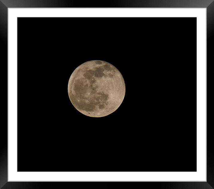 Full Moon Framed Mounted Print by Peter West
