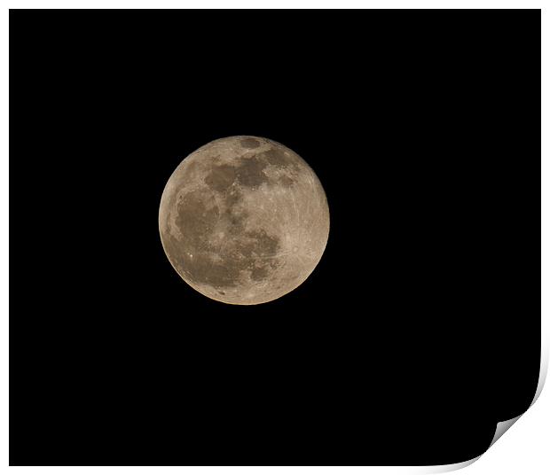Full Moon Print by Peter West