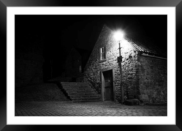 Harbour at night Framed Mounted Print by craig beattie