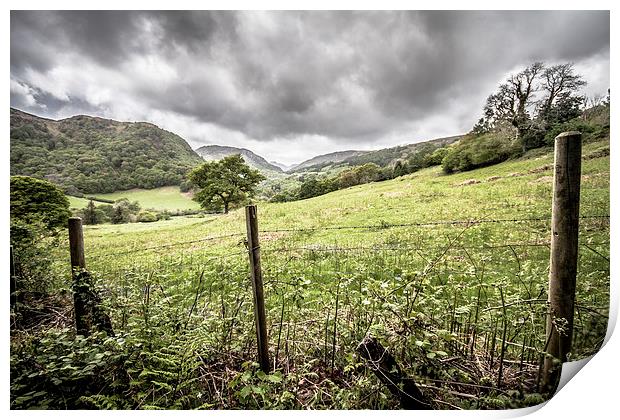 Conwy Valley Print by Sean Wareing