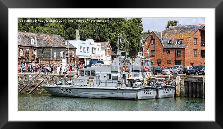 Royal Navy Patrol Boats Framed Mounted Print by Paul Williams