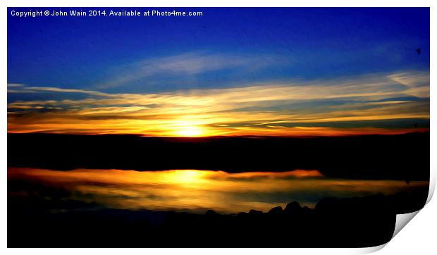 Across the Lake Print by John Wain