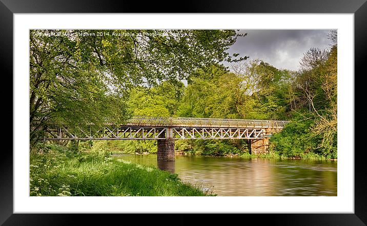 Grandholm Bridge Framed Mounted Print by Mike Stephen
