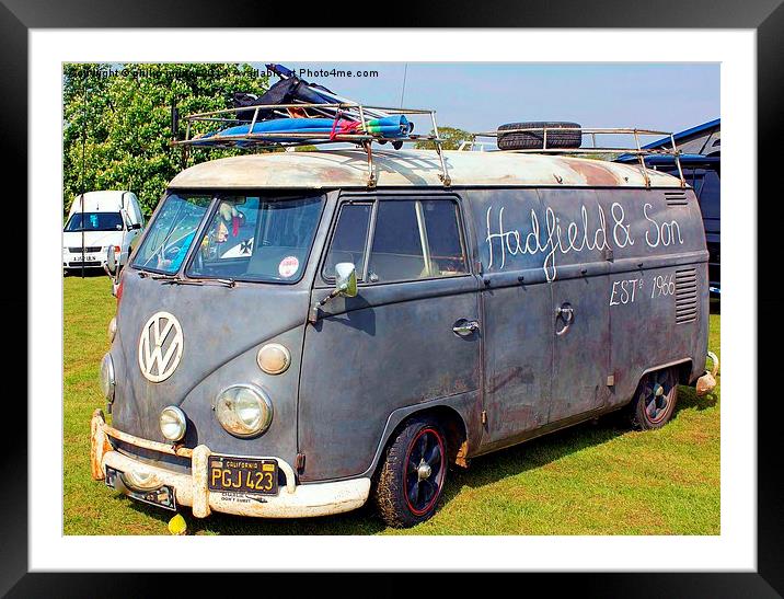 VW Camper Van Framed Mounted Print by philip milner