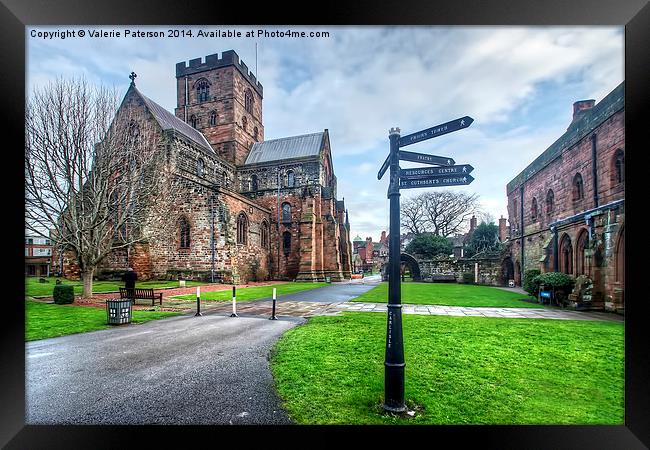 Carlisle Cathedral & Fratry Framed Print by Valerie Paterson