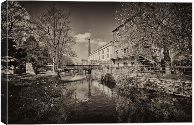 Coldharbour Mill in mono Canvas Print by Rob Hawkins