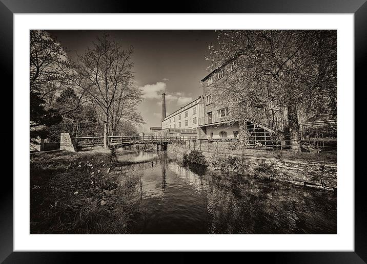 Coldharbour Mill in mono Framed Mounted Print by Rob Hawkins
