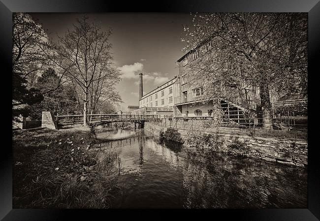 Coldharbour Mill in mono Framed Print by Rob Hawkins