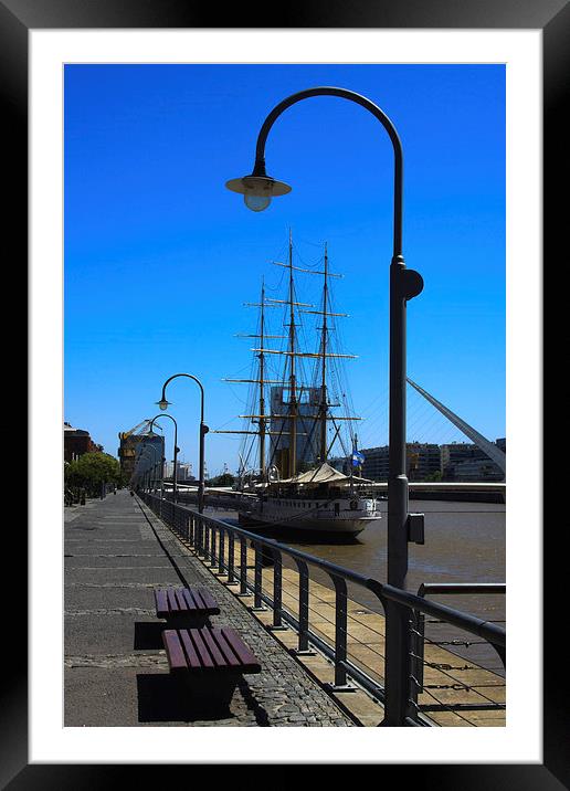 Streetlamps at noon Framed Mounted Print by Nick Fulford