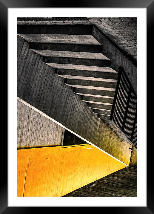 Stairway to nowhere Framed Mounted Print by Nick Fulford