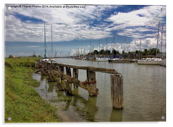 Faversham creak Acrylic by Thanet Photos