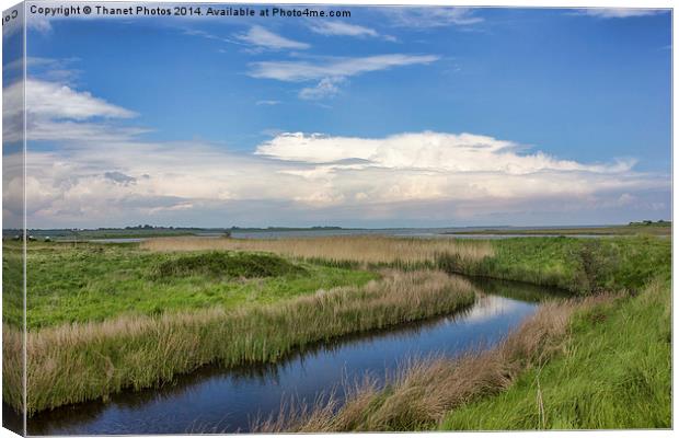 oare marshes Canvas Print by Thanet Photos