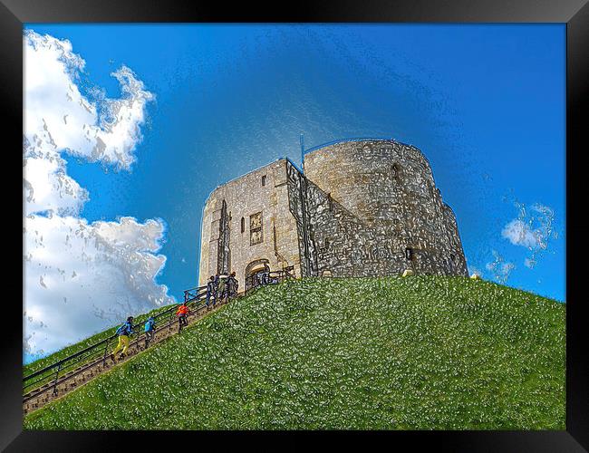 Clifford's Tower in York  historical building. Add Framed Print by Robert Gipson