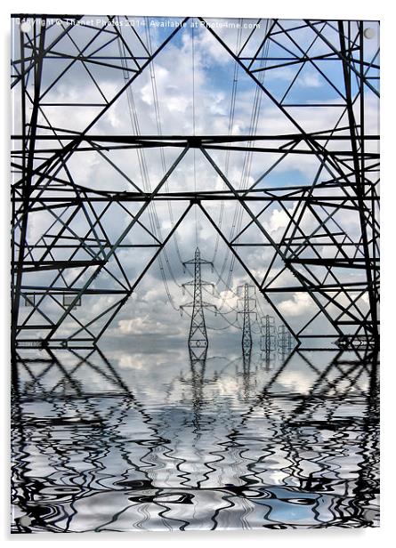 Abstract pylons Acrylic by Thanet Photos