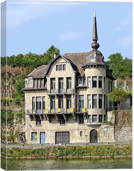 Dinant House for Sale Canvas Print by Paul Williams