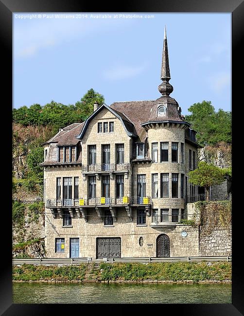 Dinant House for Sale Framed Print by Paul Williams