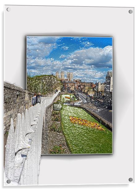 York from the city wall Acrylic by Robert Gipson