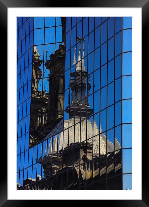 a study in reflection Framed Mounted Print by Nick Fulford