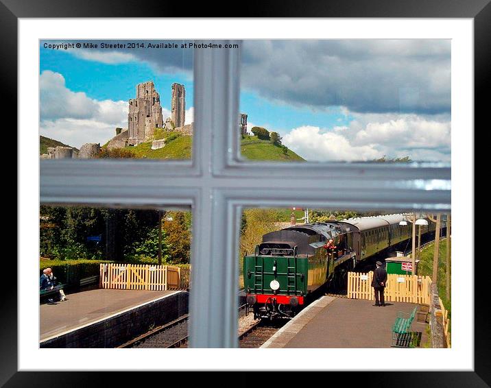 View from the signal box Framed Mounted Print by Mike Streeter
