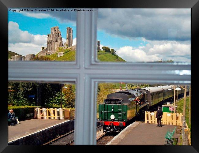 View from the signal box Framed Print by Mike Streeter