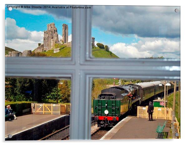 View from the signal box Acrylic by Mike Streeter