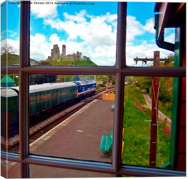 View from the signal box 2 Canvas Print by Mike Streeter