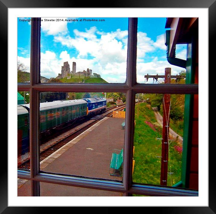 View from the signal box 2 Framed Mounted Print by Mike Streeter