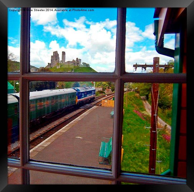 View from the signal box 2 Framed Print by Mike Streeter
