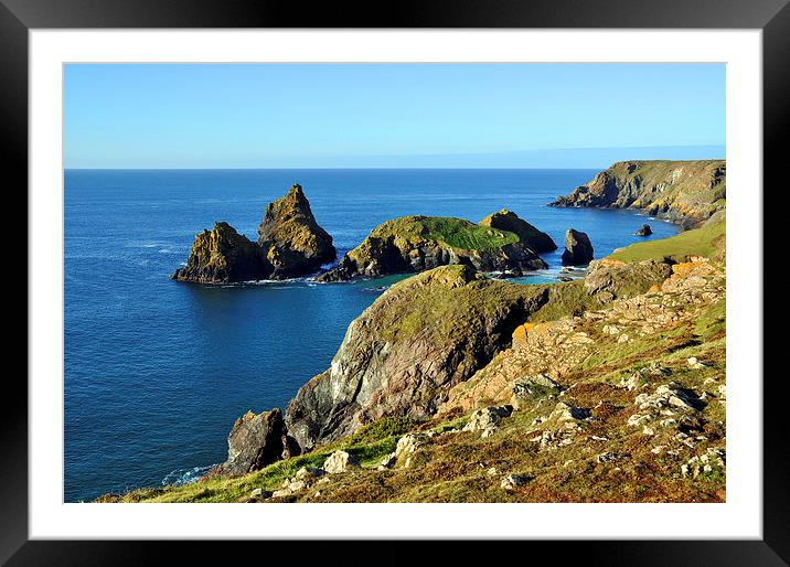 the lizard peninsular, cornwall Framed Mounted Print by Kevin Britland