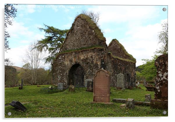 Kilmorie Chapel, Strathlachlan A Acrylic by Jane Braat