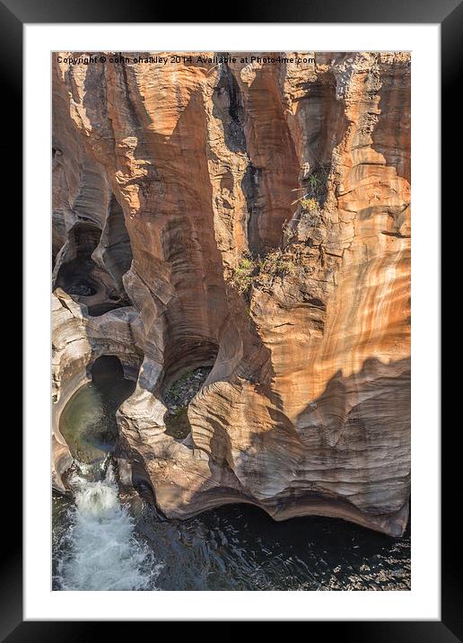 Bourkes Potholes in South Africa Framed Mounted Print by colin chalkley