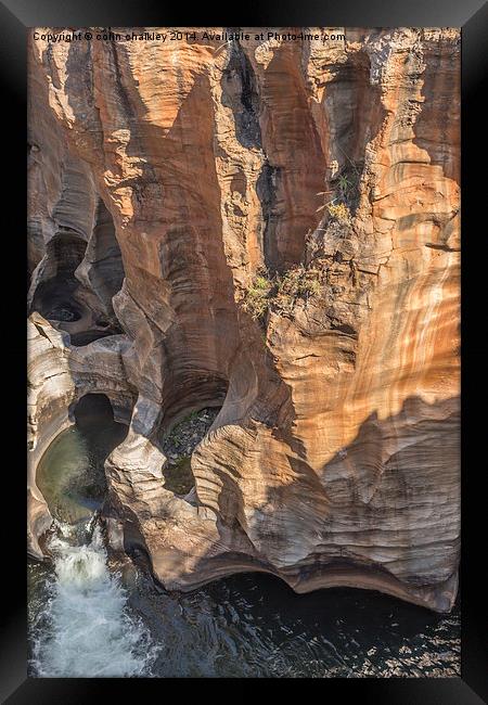 Bourkes Potholes in South Africa Framed Print by colin chalkley