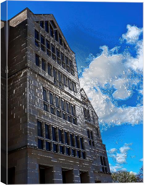 The building Canvas Print by Robert Gipson