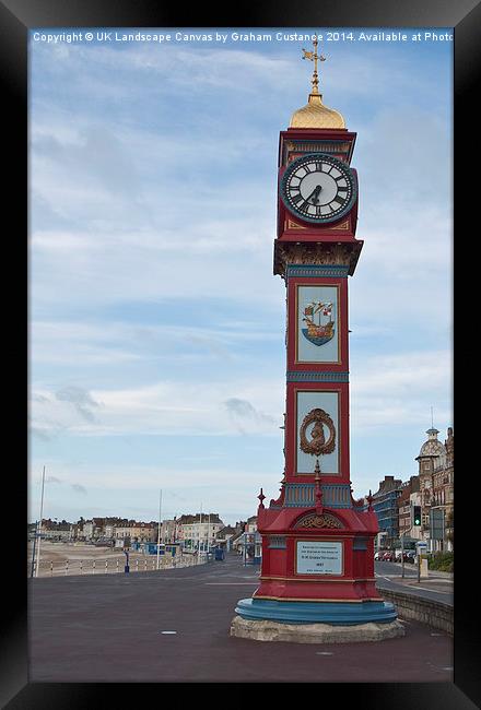 Jubilee Clock, Weymouth Framed Print by Graham Custance