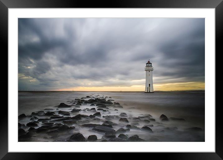 The rocks and water Framed Mounted Print by Tomasz Ruban