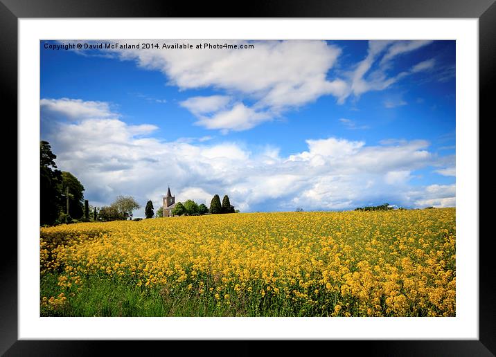Soldierstown Church Framed Mounted Print by David McFarland