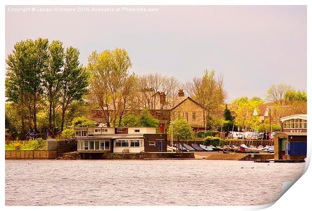 The Boatyard Print by Jacqui Kilcoyne