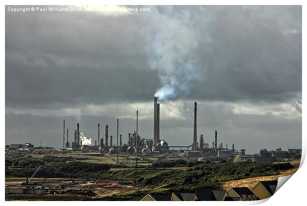 Petrochemical Plant Print by Paul Williams